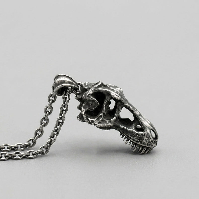 T-Rex Skull Pendant Necklace