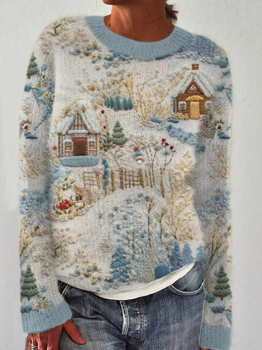 Field House Crew Neck Cozy Sweater artswardrobe