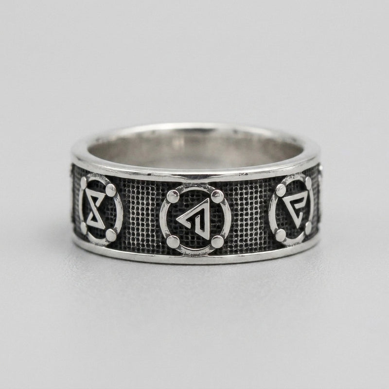 Viking Rune Band Ring