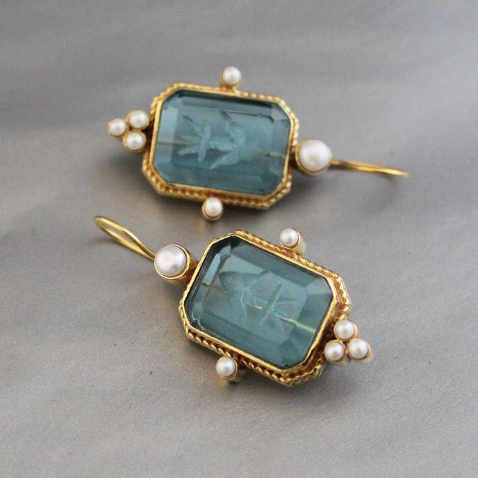 Delicate Artisan Pearl Earring
