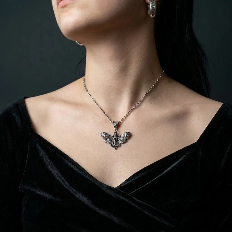 Mystic Death Moth Necklace