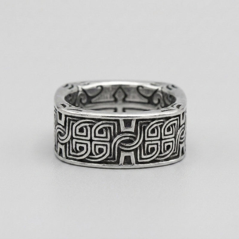 Celtic Knot Band Ring Celtic Labyrinth Band Ring