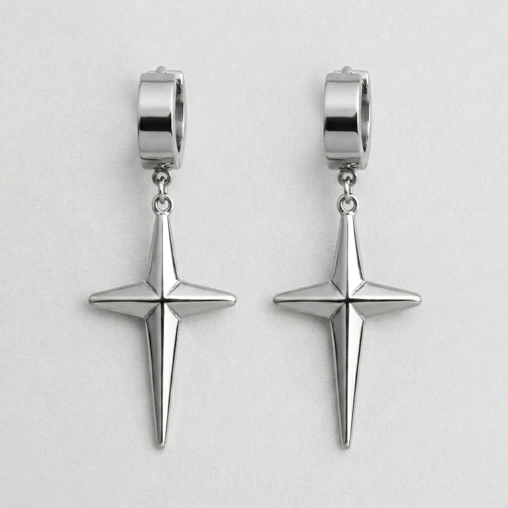 Razor Star Earrings