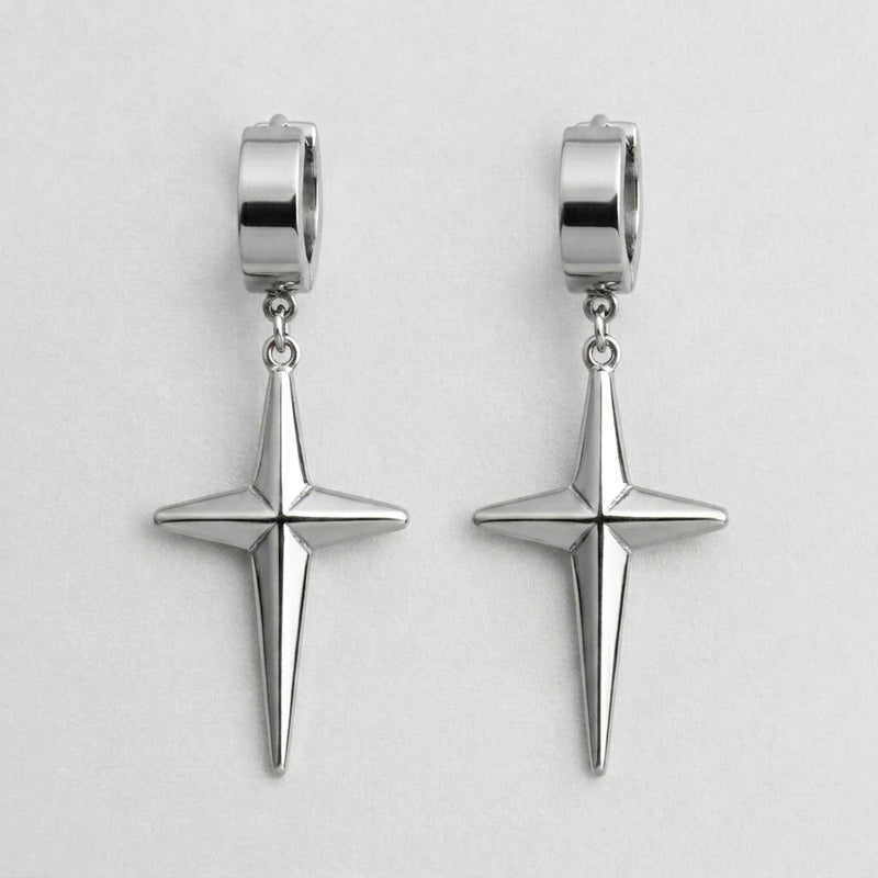 Razor Star Earrings
