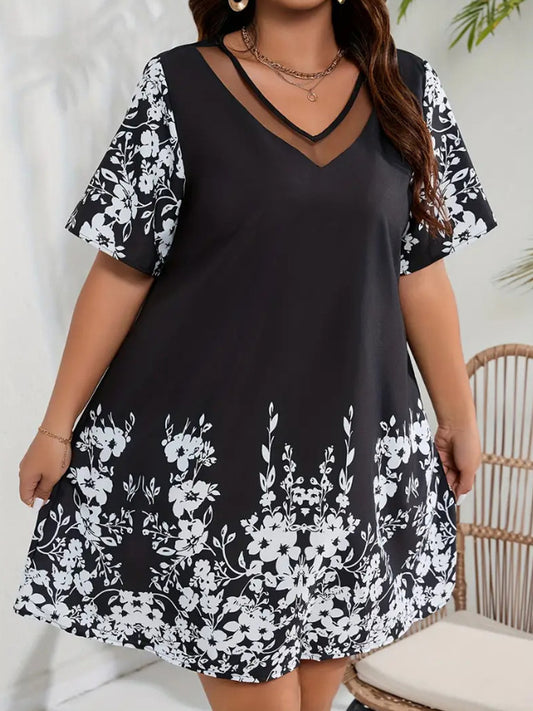 Women's Retro Floral Print Top artswardrobe