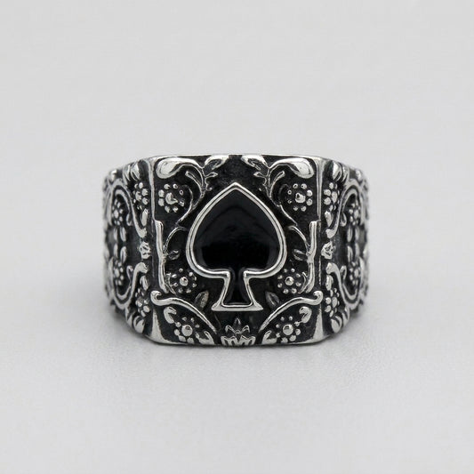 Ace of Spades Ring Ace of Spades Signet Ring