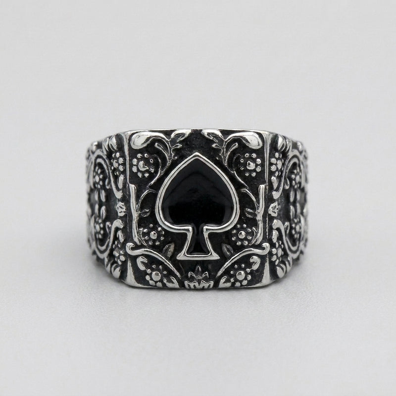 Ace of Spades Ring Ace of Spades Signet Ring