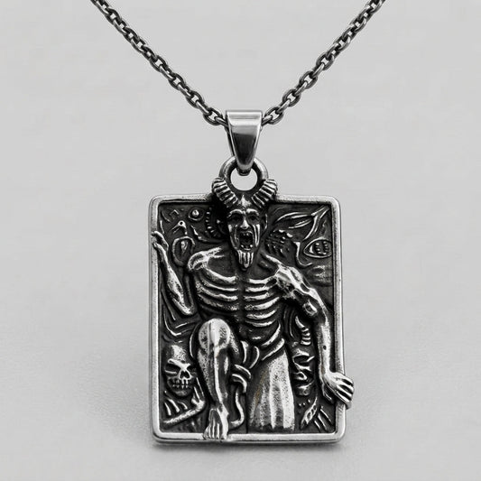 Devil Tarot Card Necklace