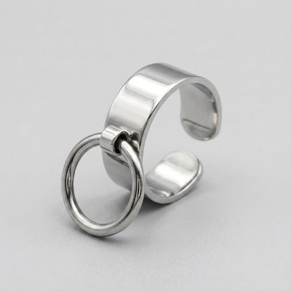 Modern Goth Minimalist Ring