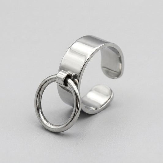 Modern Goth Minimalist Ring