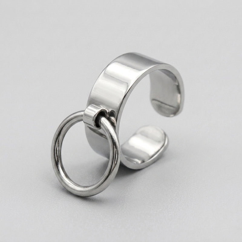 Modern Goth Minimalist Ring