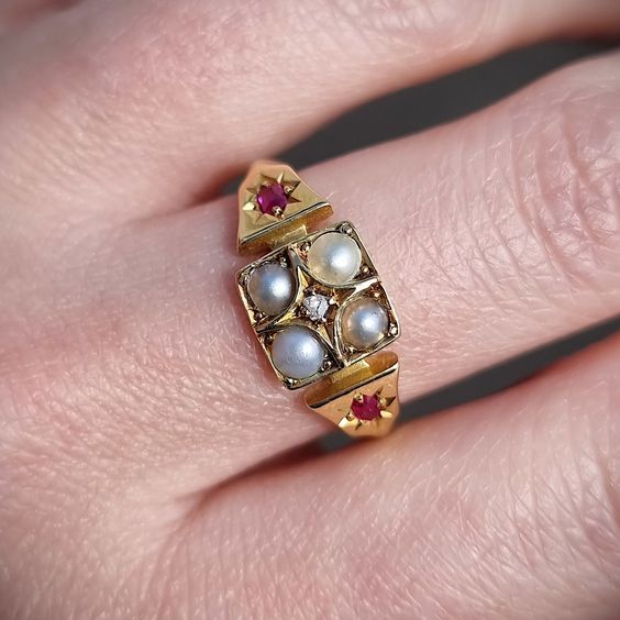 Romantic Pearl Ring for Special Moments