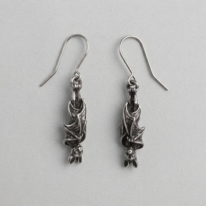 The Upside Down Bat Earrings