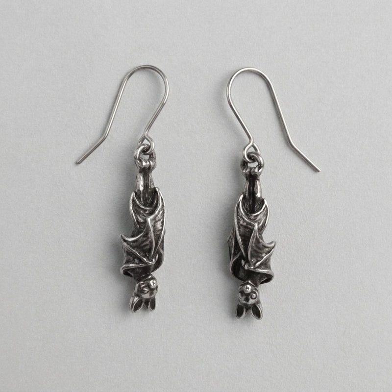 The Upside Down Bat Earrings