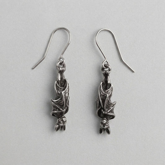 The Upside Down Bat Earrings