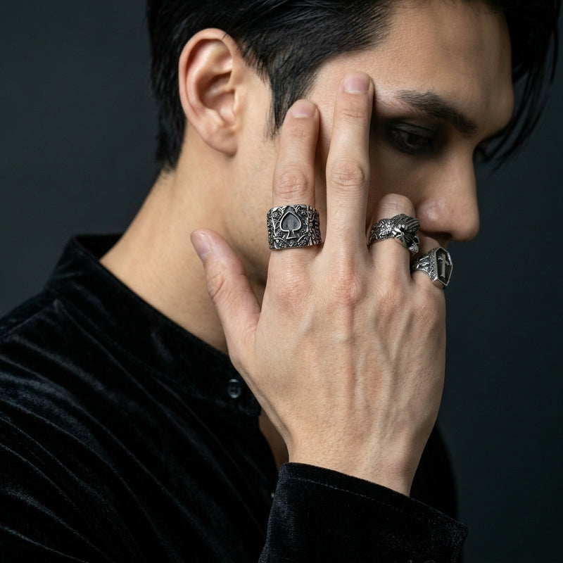Ace of Spades Ring Ace of Spades Signet Ring