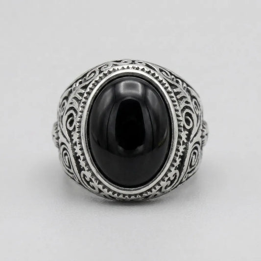 Black Onyx Statement Ring