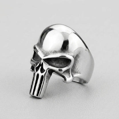 Sleek Death's Head Signet Ring
