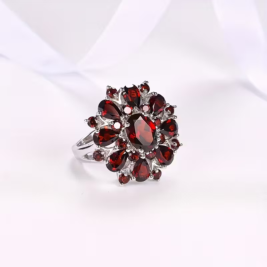 Ruby Bloom Ring