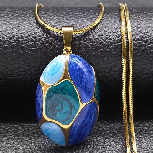 Colorblock Pendant Necklace