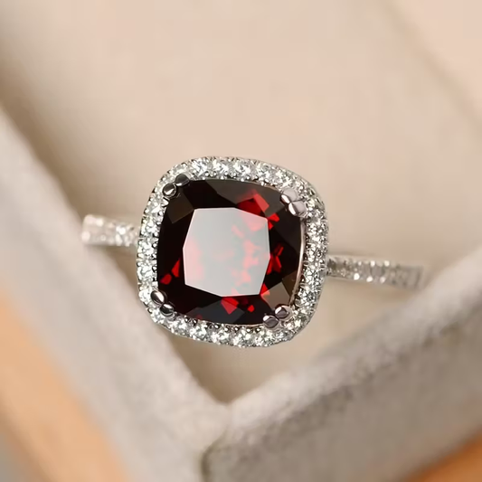 Cushion Halo Ring