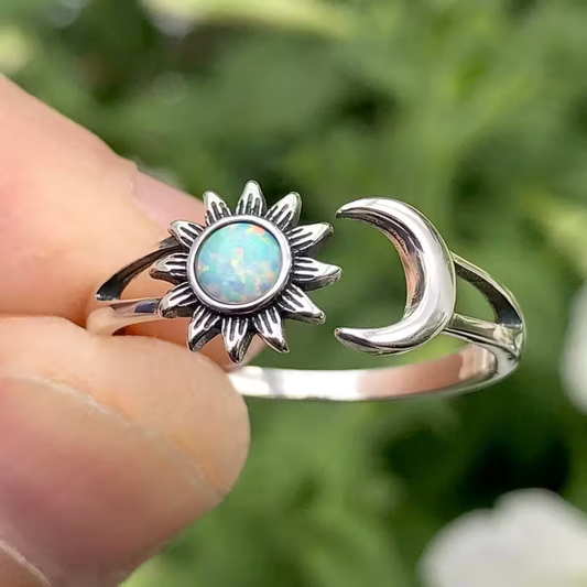 Sun & Moon Adjustable Ring