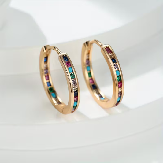 Rainbow Gem Earrings