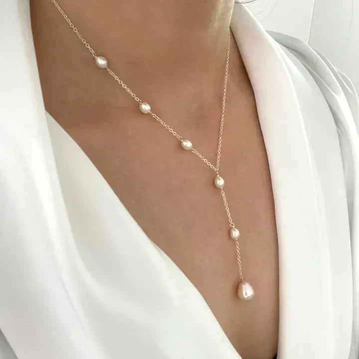 Delicate Artisan Pearl Necklace
