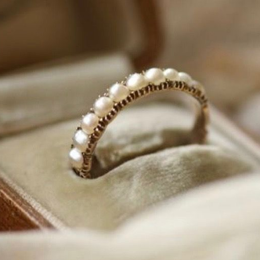 Romantic Pearl Ring for Special Moments