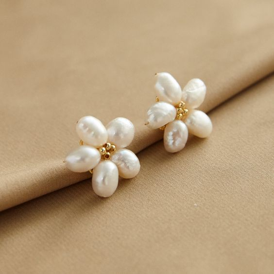Delicate Artisan Pearl Earring
