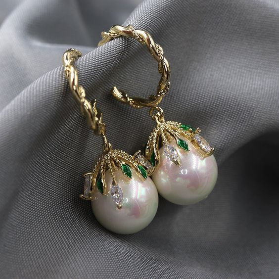 Delicate Artisan Pearl Earring