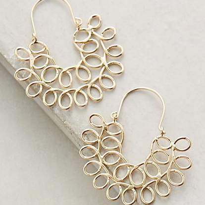Beautiful Gold Earring with Unique Style