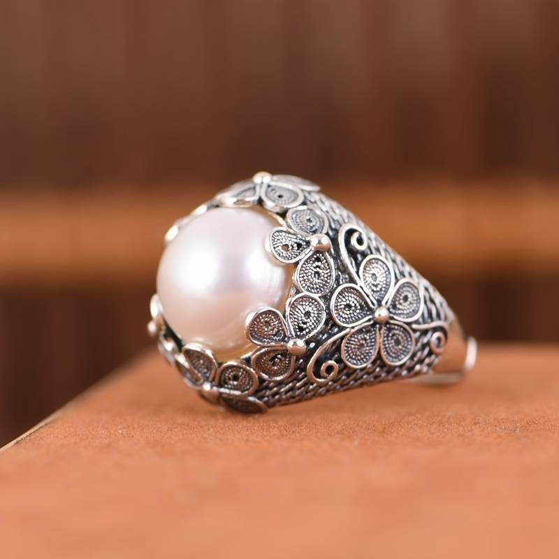 Romantic Pearl Ring for Special Moments