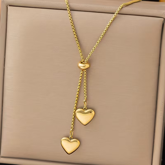Falling Hearts Necklace