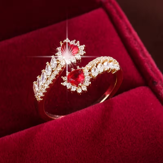 Ruby Crown Ring