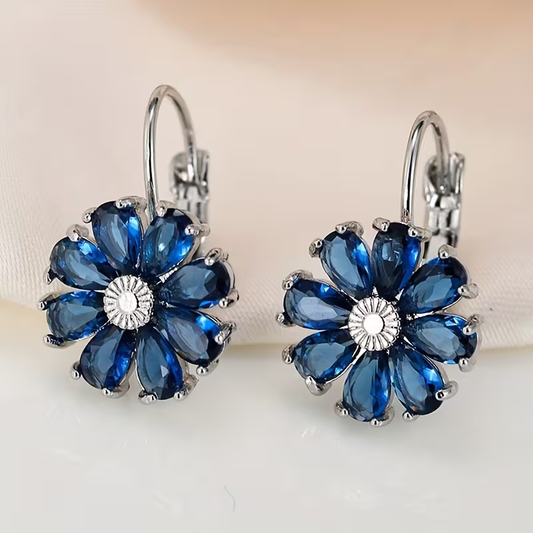 Sapphire Bloom Earrings