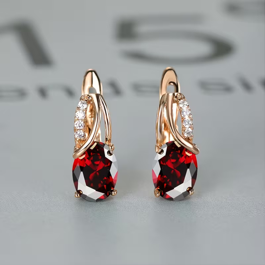 Ruby Cascade Earrings