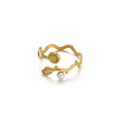 Delicate Artisan Pearl Ring