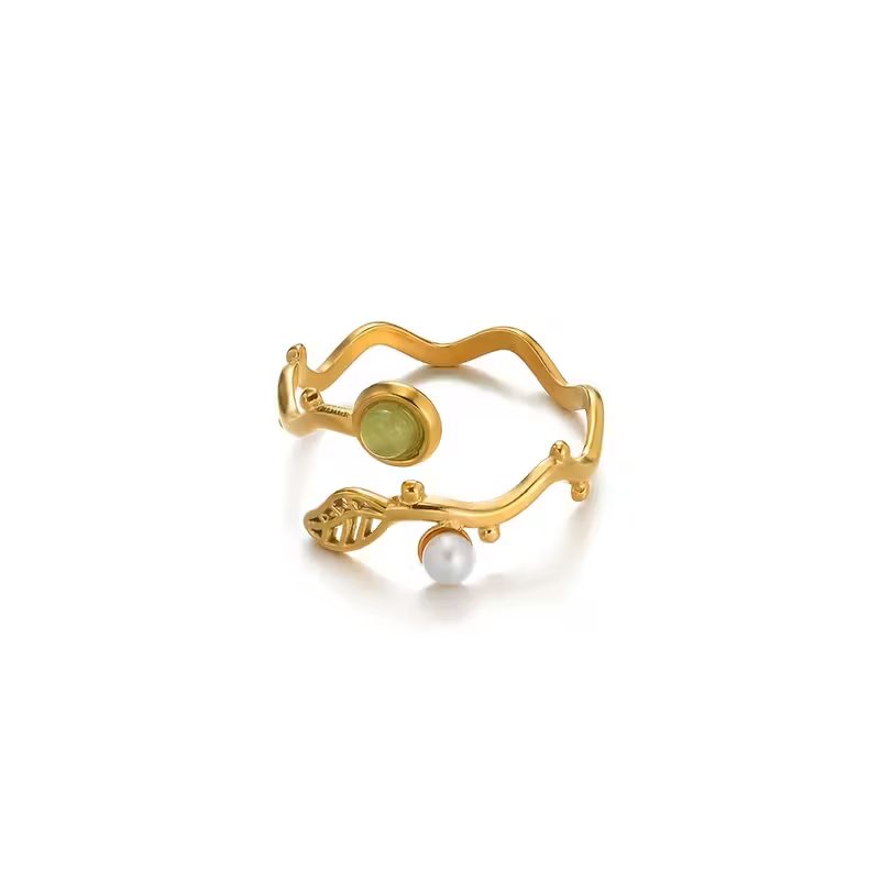 Delicate Artisan Pearl Ring