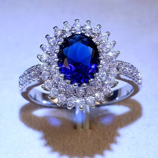 Midnight Sunburst Ring
