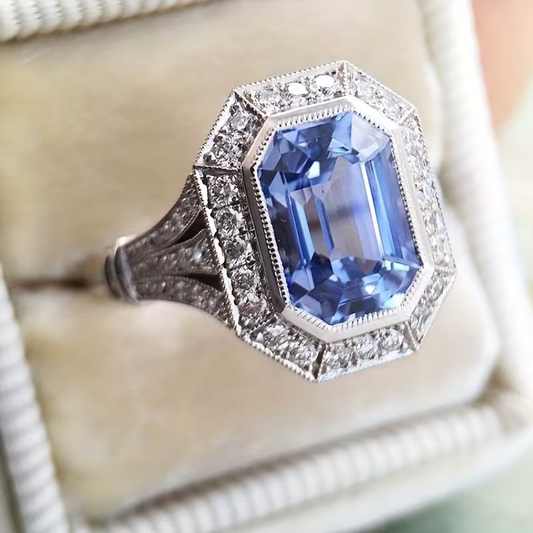 Azure Deco Ring