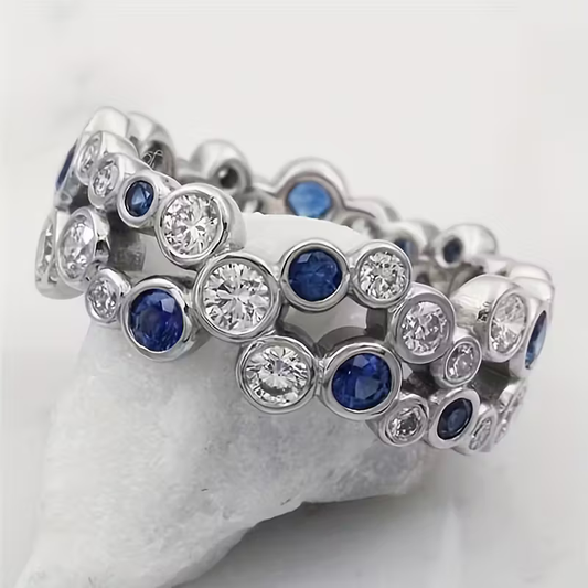 Sapphire Orbit Ring