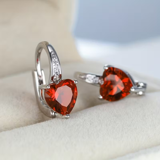 Heart Hoop Earrings