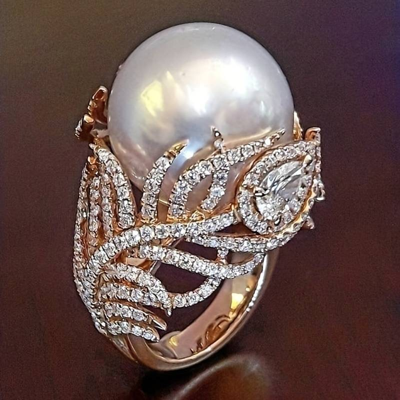 Delicate Artisan Pearl Ring
