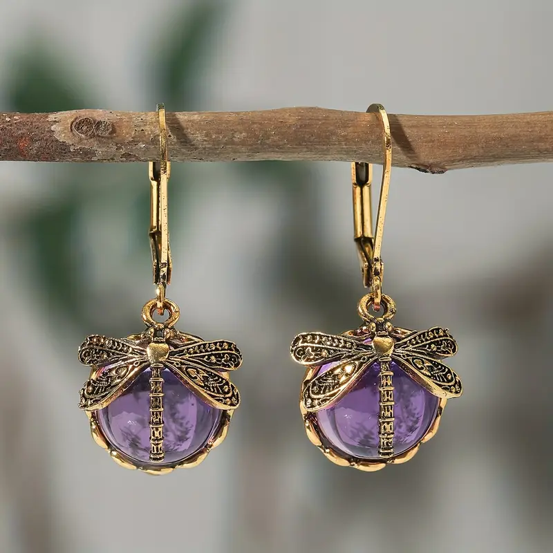 Vintage Handmade Gold Earring