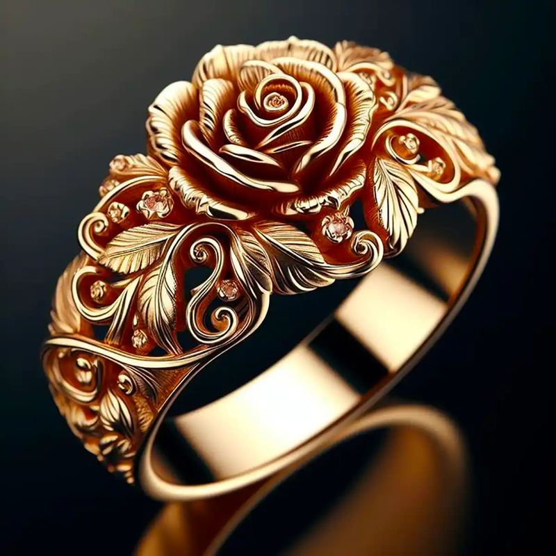Classic Gold Ring with Timeless Appeal