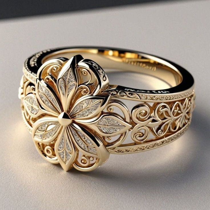 Classic Gold Ring with Timeless Appeal