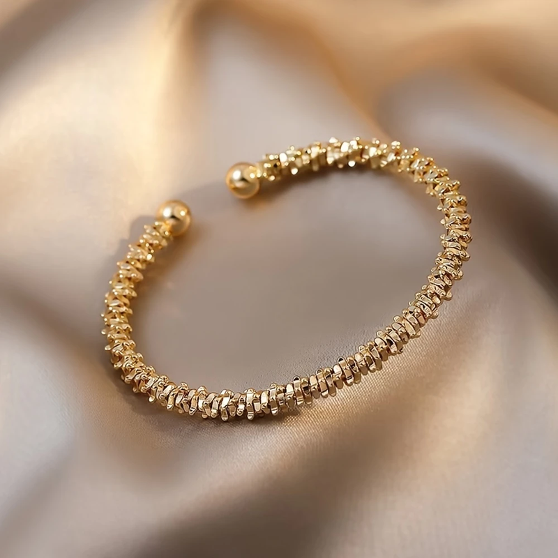 Delicate Artisan Gold Bracelet