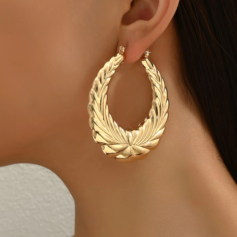 Beautiful Gold Earring with Unique Style