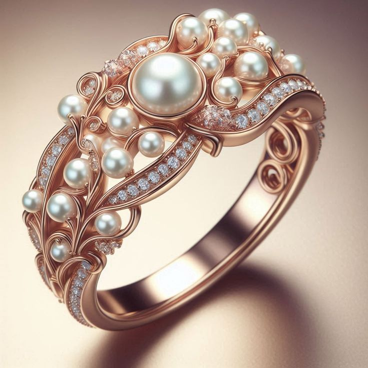 Romantic Pearl Ring for Special Moments